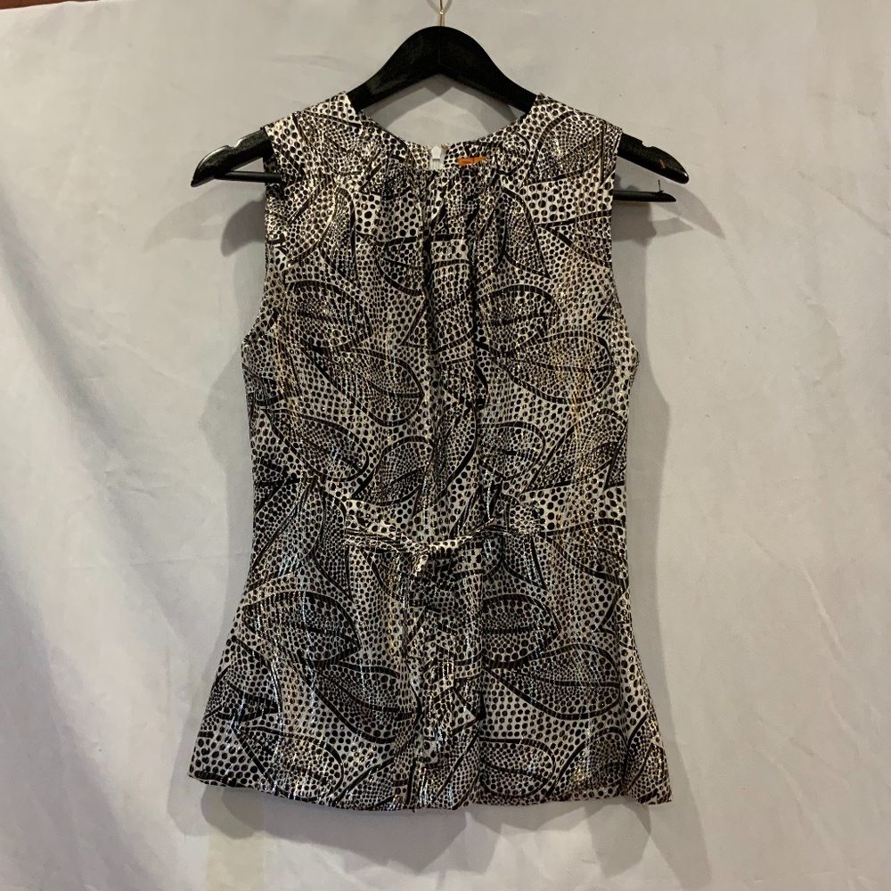 Tory Burch sleeveless silk blend blouse